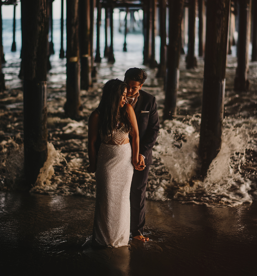 santa monica photographer, santa monica pier, los angeles, california, wedding, beach, sunset, chasing light, nikon d750, vsco, © Gabe Mcclintock Photography | www.gabemcclintock.com