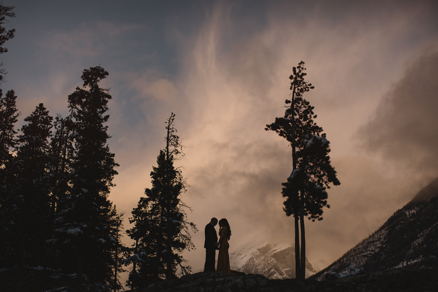 banff wedding photographer, banff photographer, banff wedding photography, canmore wedding photographer, mountain weddings, mountain photography, explore Alberta, connection, sunset, chasing light, © Gabe Mcclintock Photography | www.gabemcclintock.com