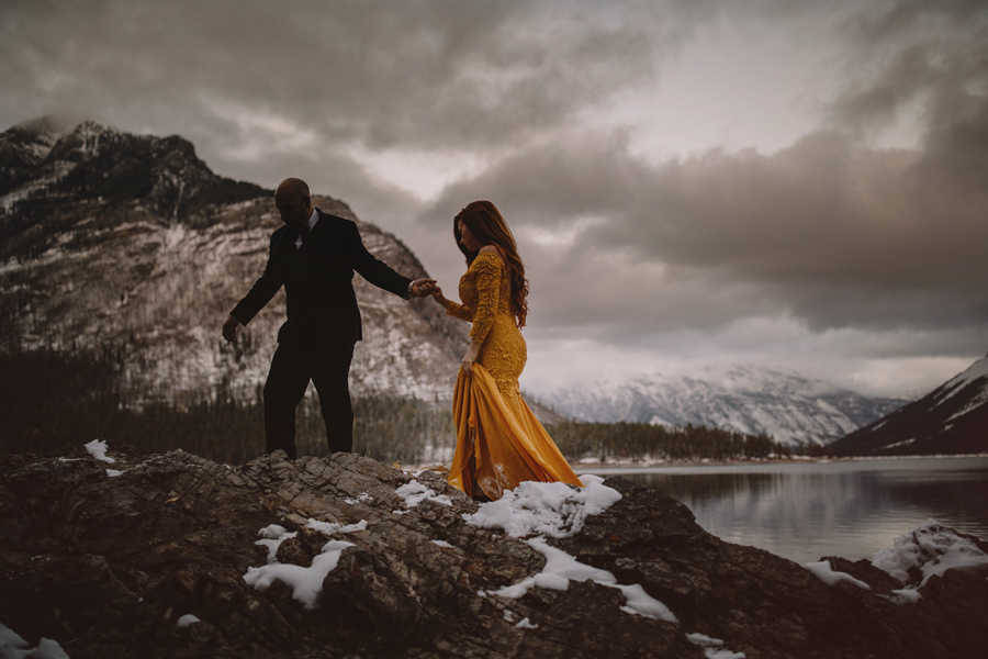 banff wedding photographer, banff photographer, banff wedding photography, canmore wedding photographer, mountain weddings, mountain photography, explore Alberta, connection, sunset, chasing light, © Gabe Mcclintock Photography | www.gabemcclintock.com